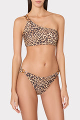 Niki Leopard O-Ring Bikini Bottom - Multi