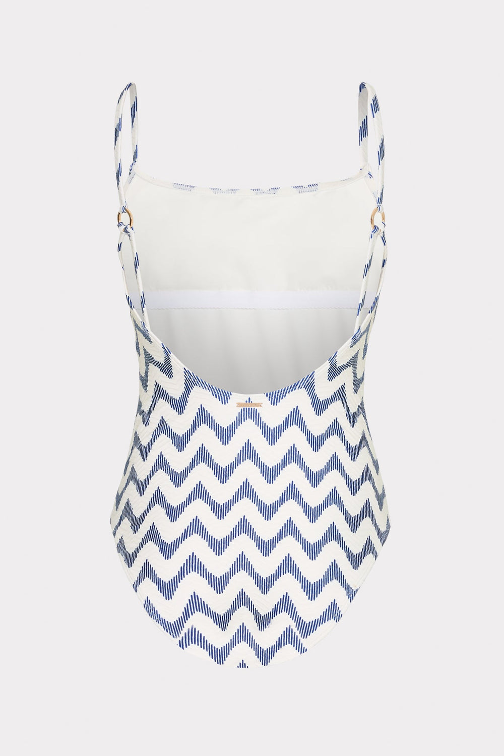 Grace Barcelona Chevron One Piece - White/Blue