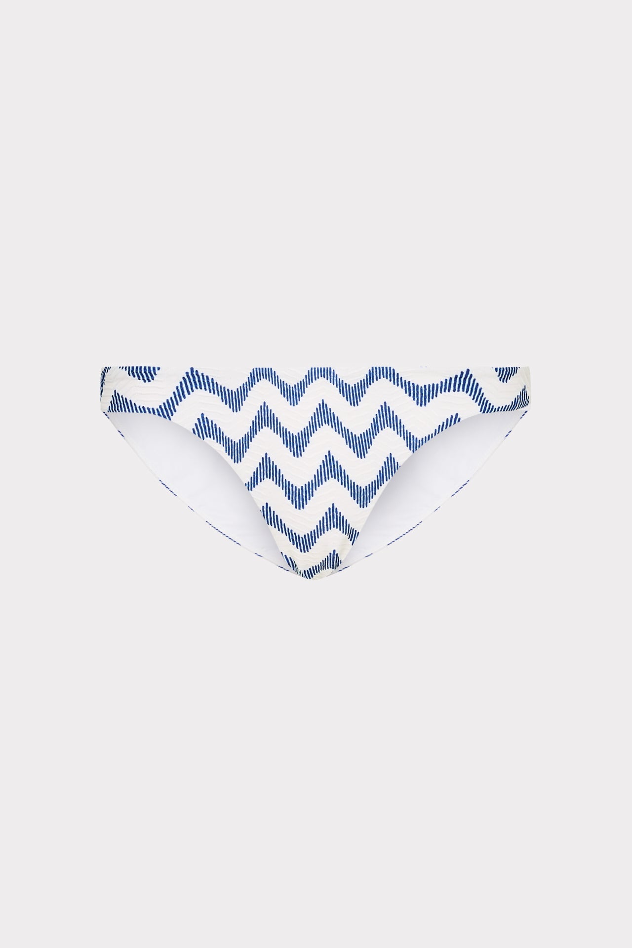 Margot Barcelona Chevron Bikini Bottom - White/Blue