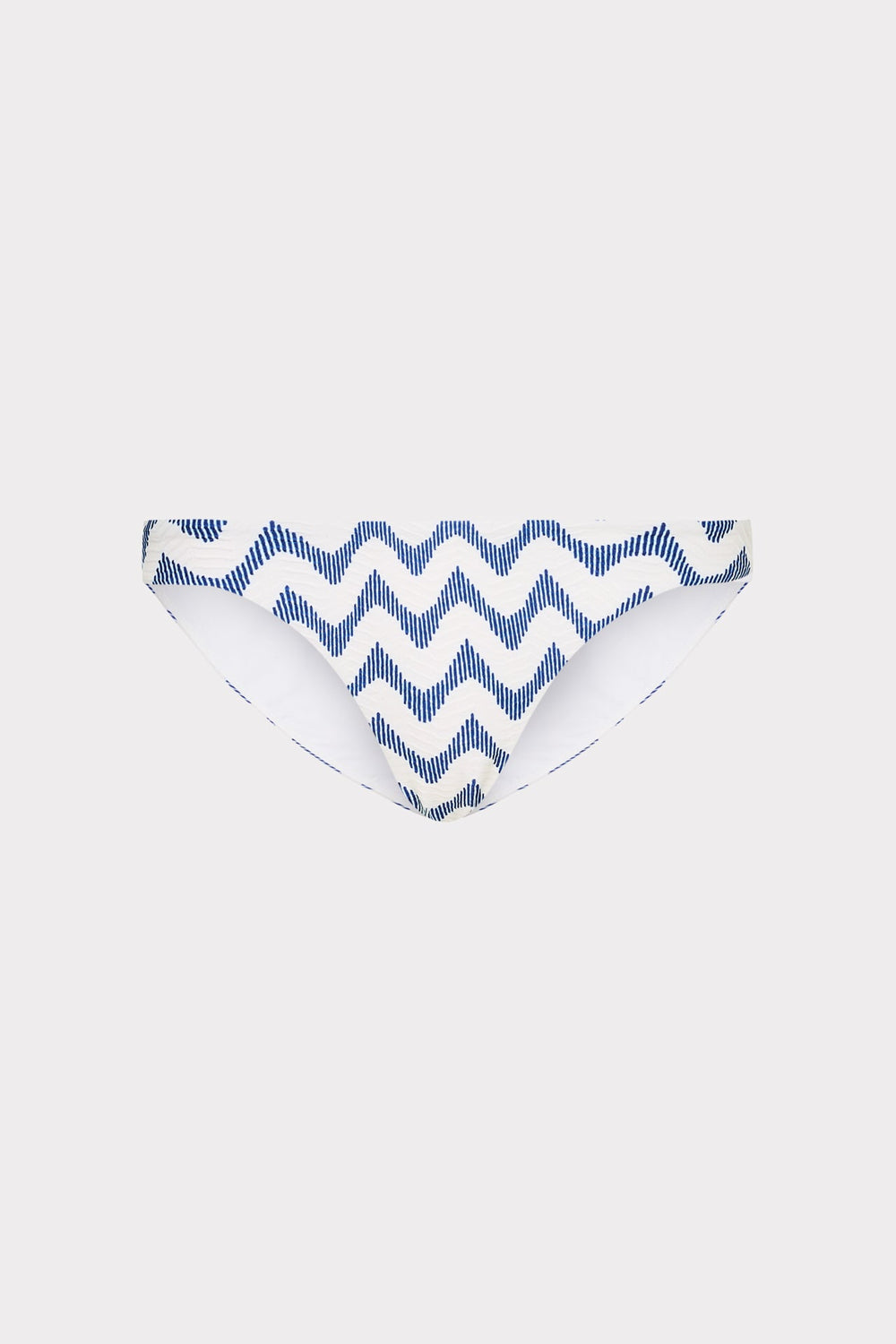 Margot Barcelona Chevron Bikini Bottom - White/Blue