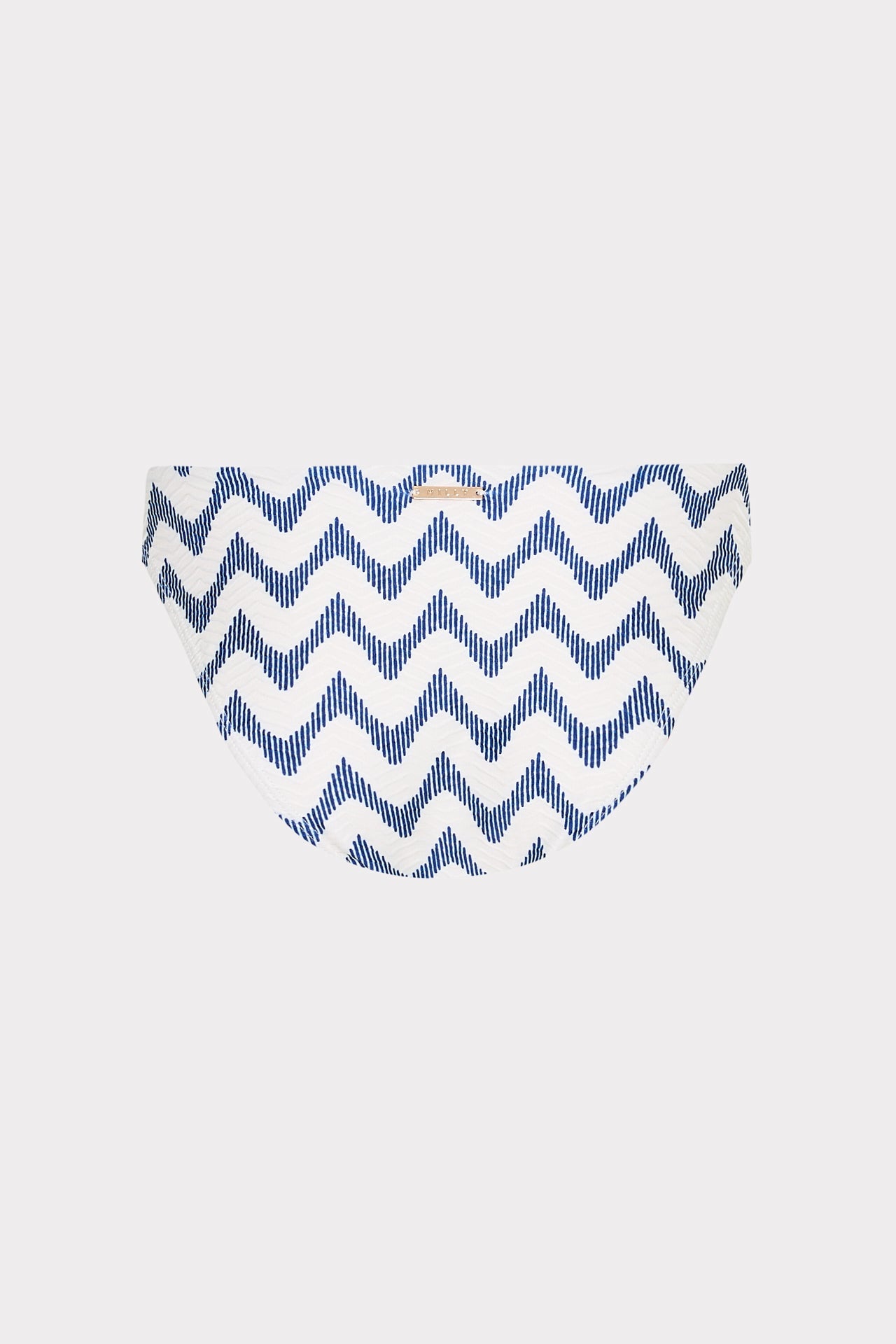 Margot Barcelona Chevron Bikini Bottom - White/Blue