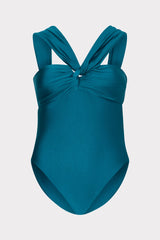 Betsy Bandeau One Piece - Dark Teal