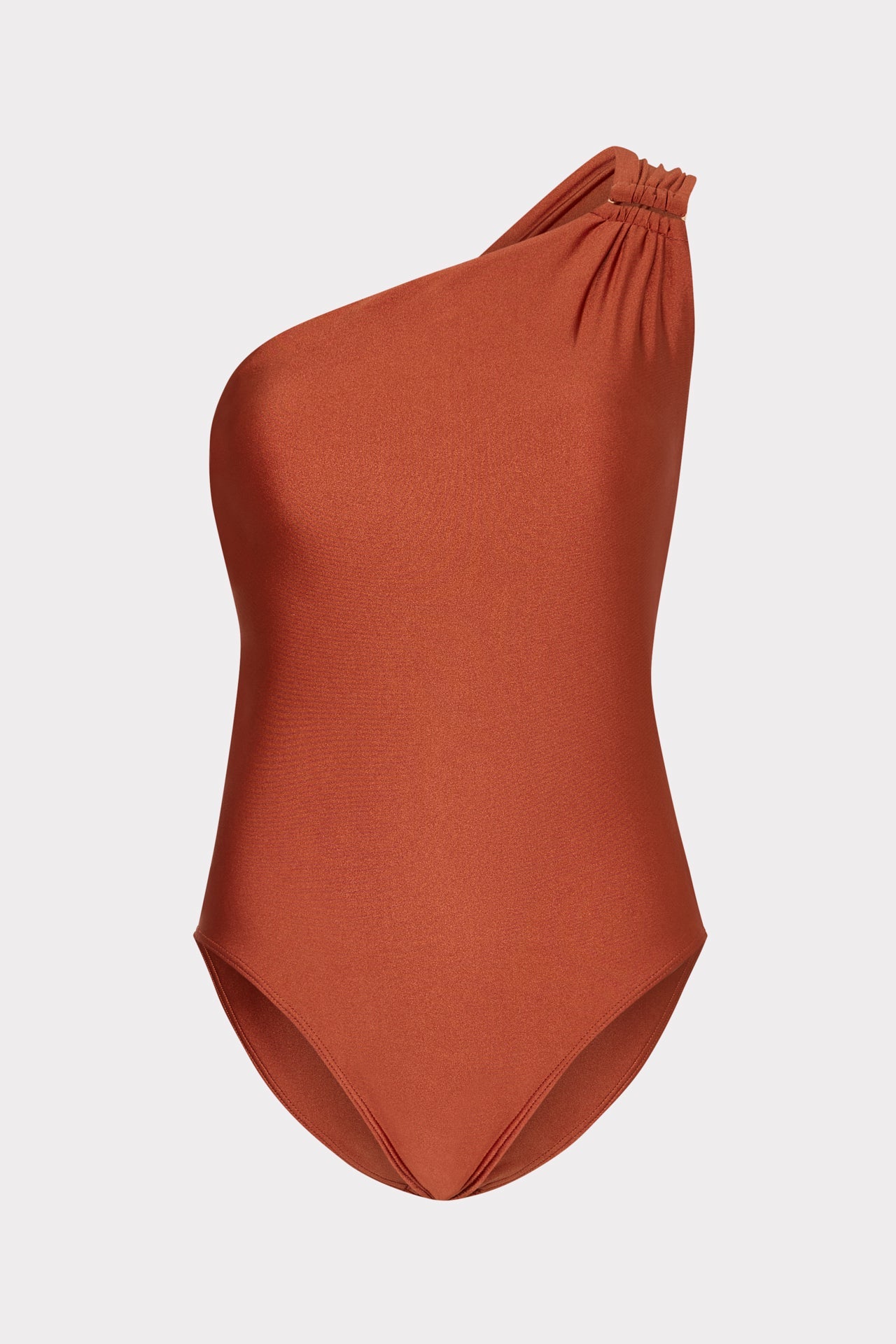 Sam Gloss One Shoulder One Piece - Copper