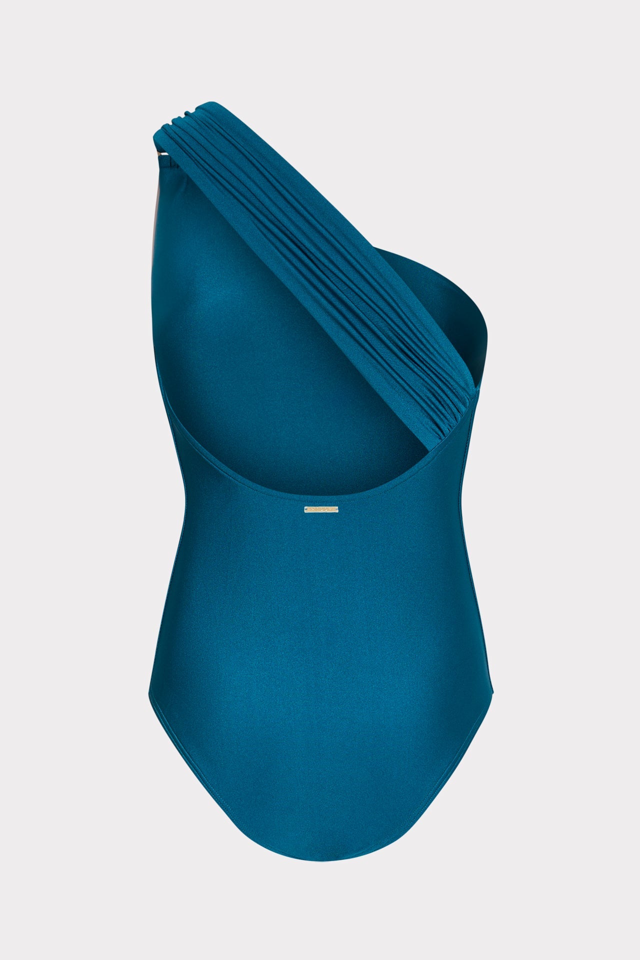 Sam Gloss One Shoulder One Piece - Dark Teal