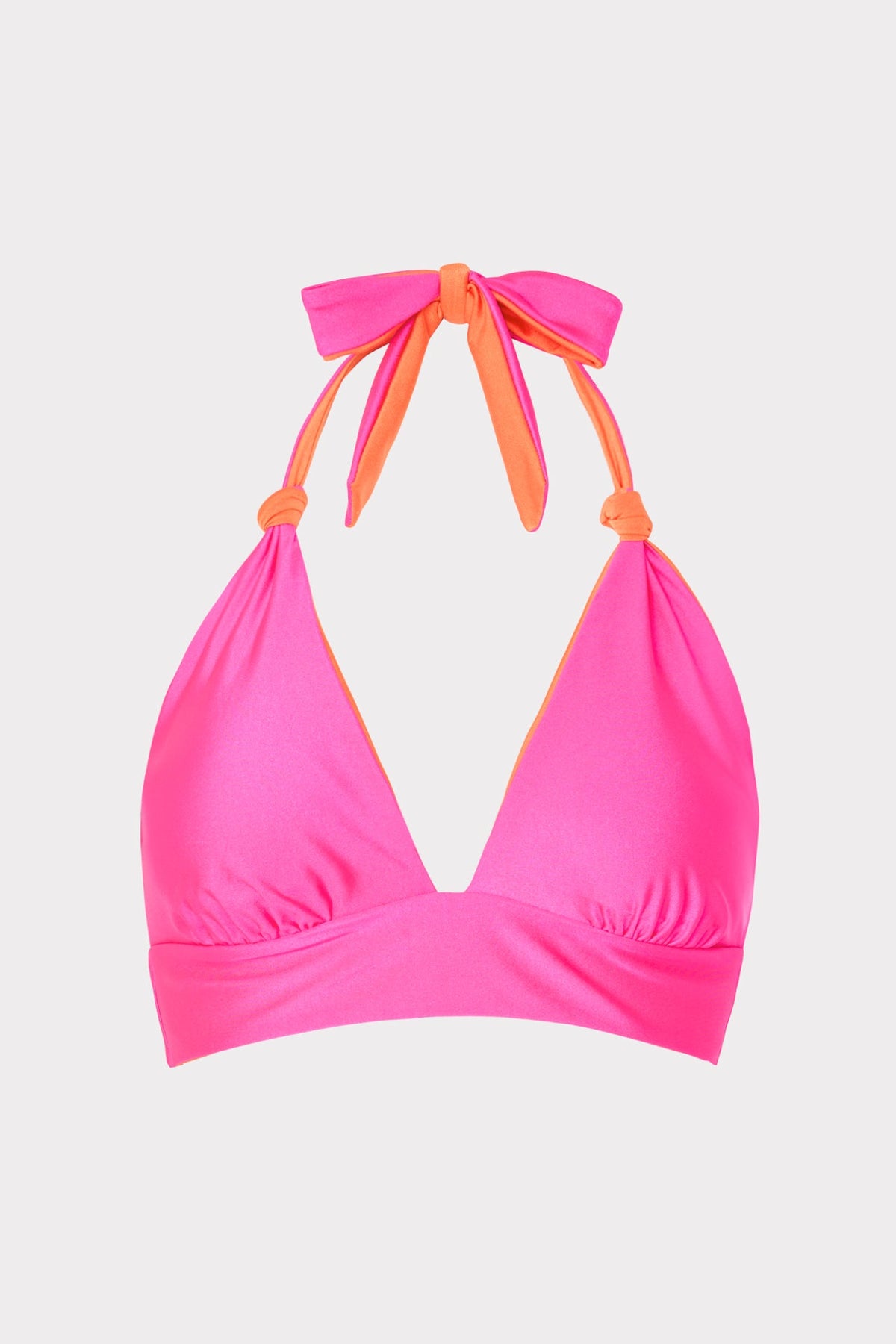 Scala Reversible Bikini Top - Pink/Orange