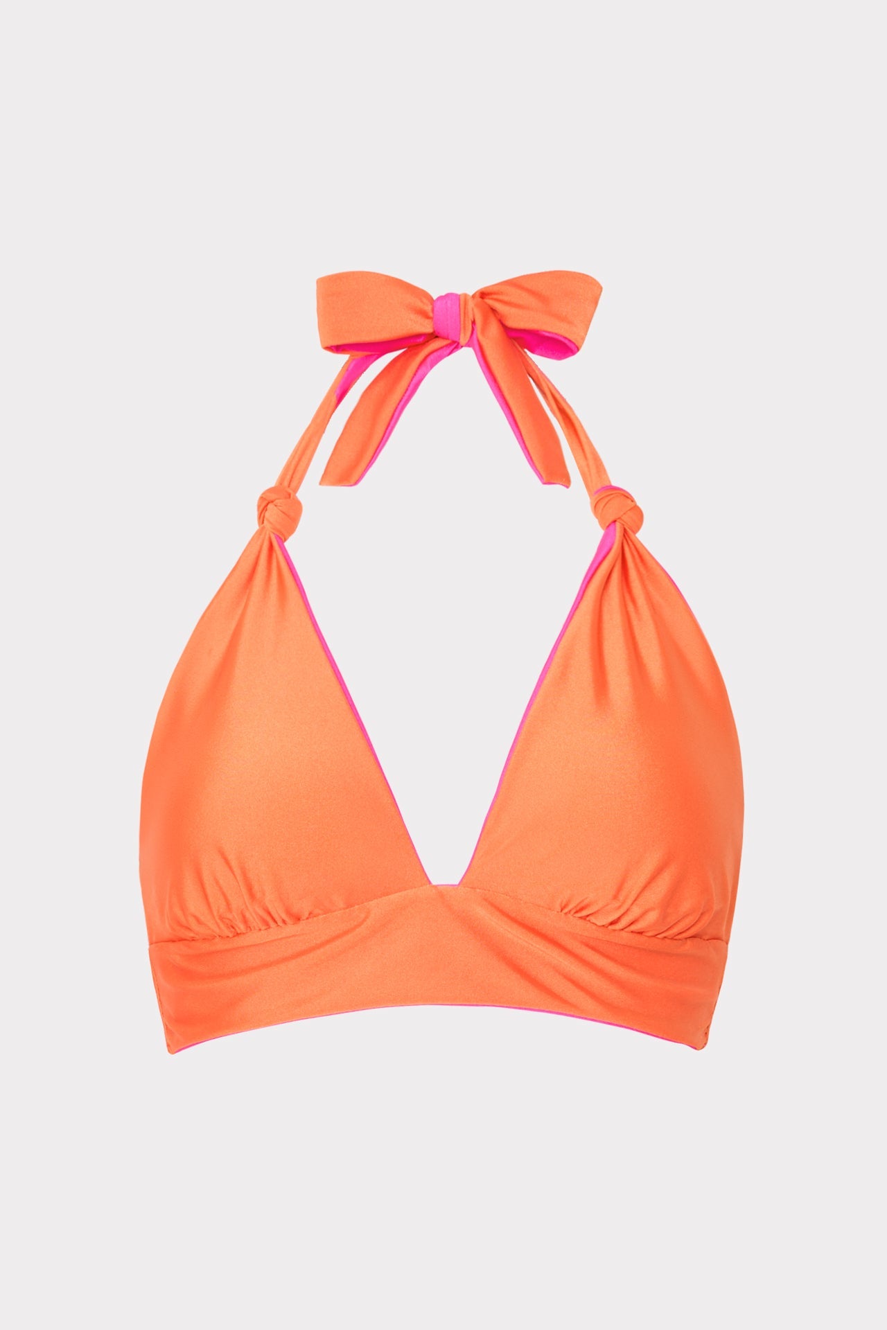 Scala Reversible Bikini Top - Pink/Orange