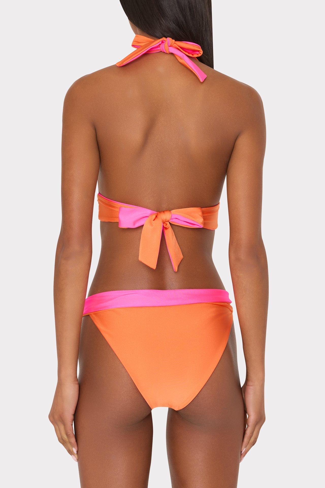 Scala Reversible Bikini Top - Pink/Orange