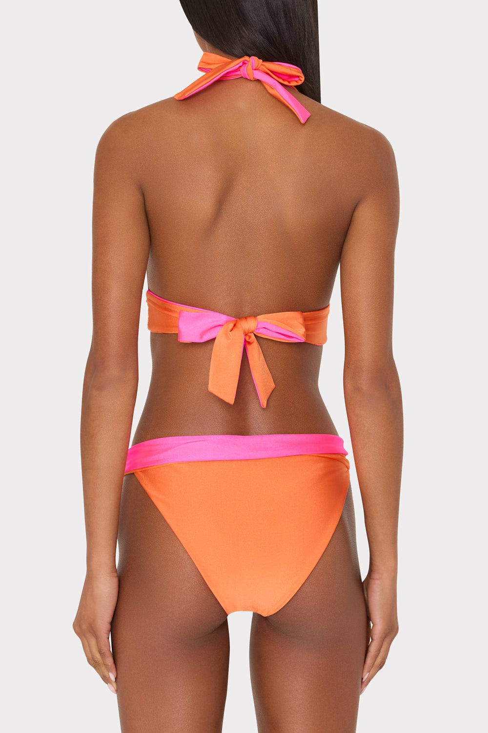 Scala Reversible Bikini Top - Pink/Orange