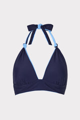 Scala Reversible Bikini Top - Mineral Blue/Navy