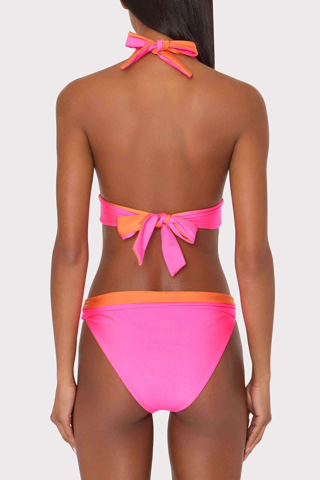 Scala Reversible Bikini Bottom - Pink/Orange