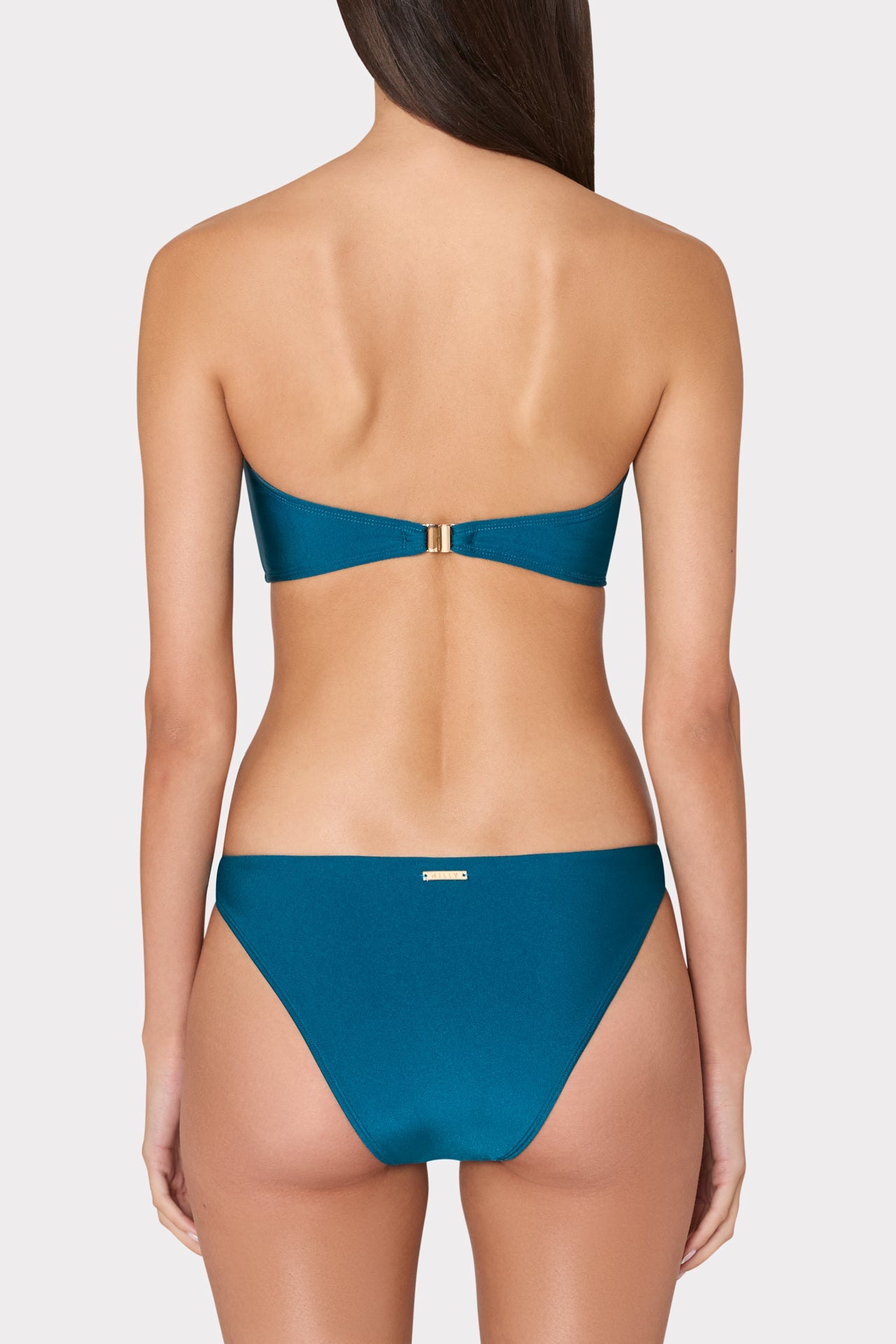 Margot Gloss Bikini Bottom - Dark Teal