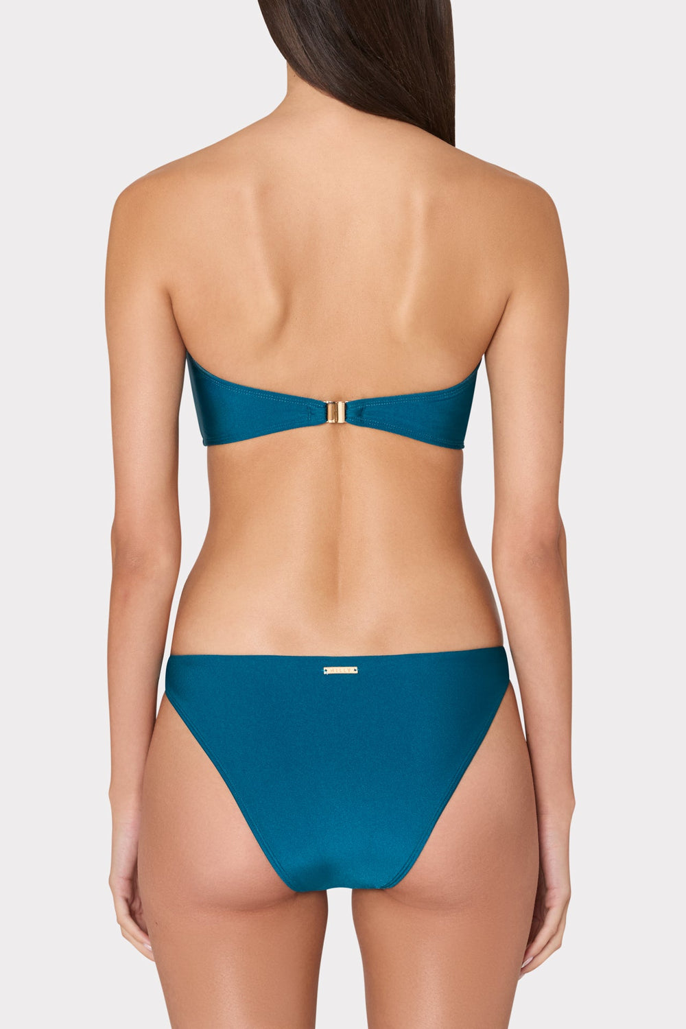 Margot Gloss Bikini Bottom - Dark Teal