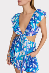 Delilah Under The Sea Cover-Up Dress - Blue Multi