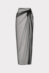 Metallic Mesh Sarong - Black