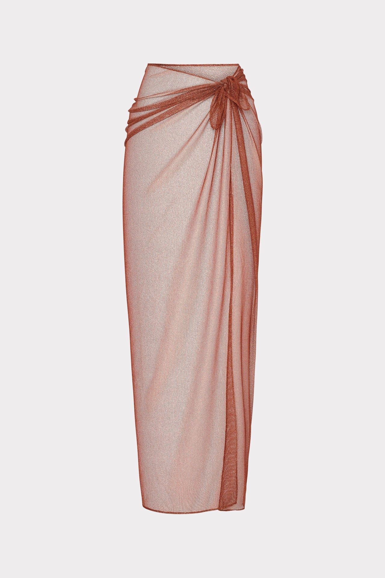 Metallic Mesh Sarong - Copper