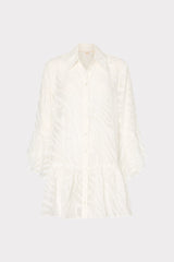 Vierra Zebra Burnout Cover-Up Dress - White
