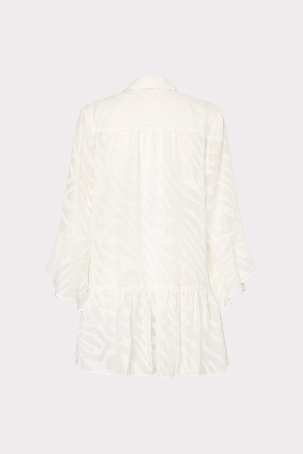 Vierra Zebra Burnout Cover-Up Dress - White