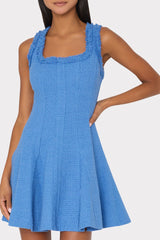 Juniper Boucle Mini Dress - Blue