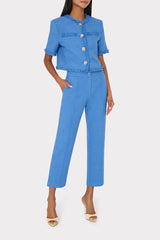 Betsy Boucle Pant - Blue