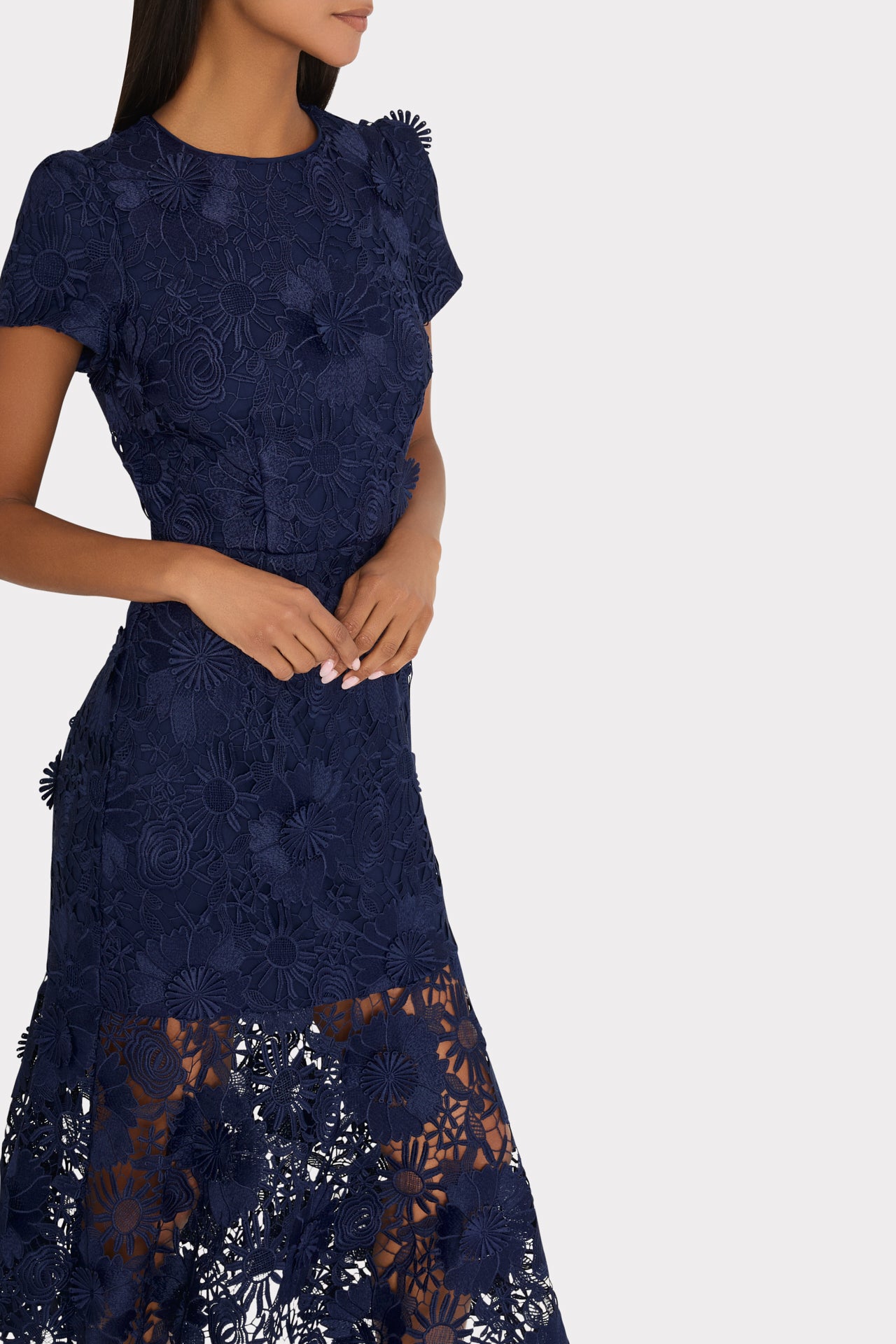 Tahlia Lace Dress - Navy
