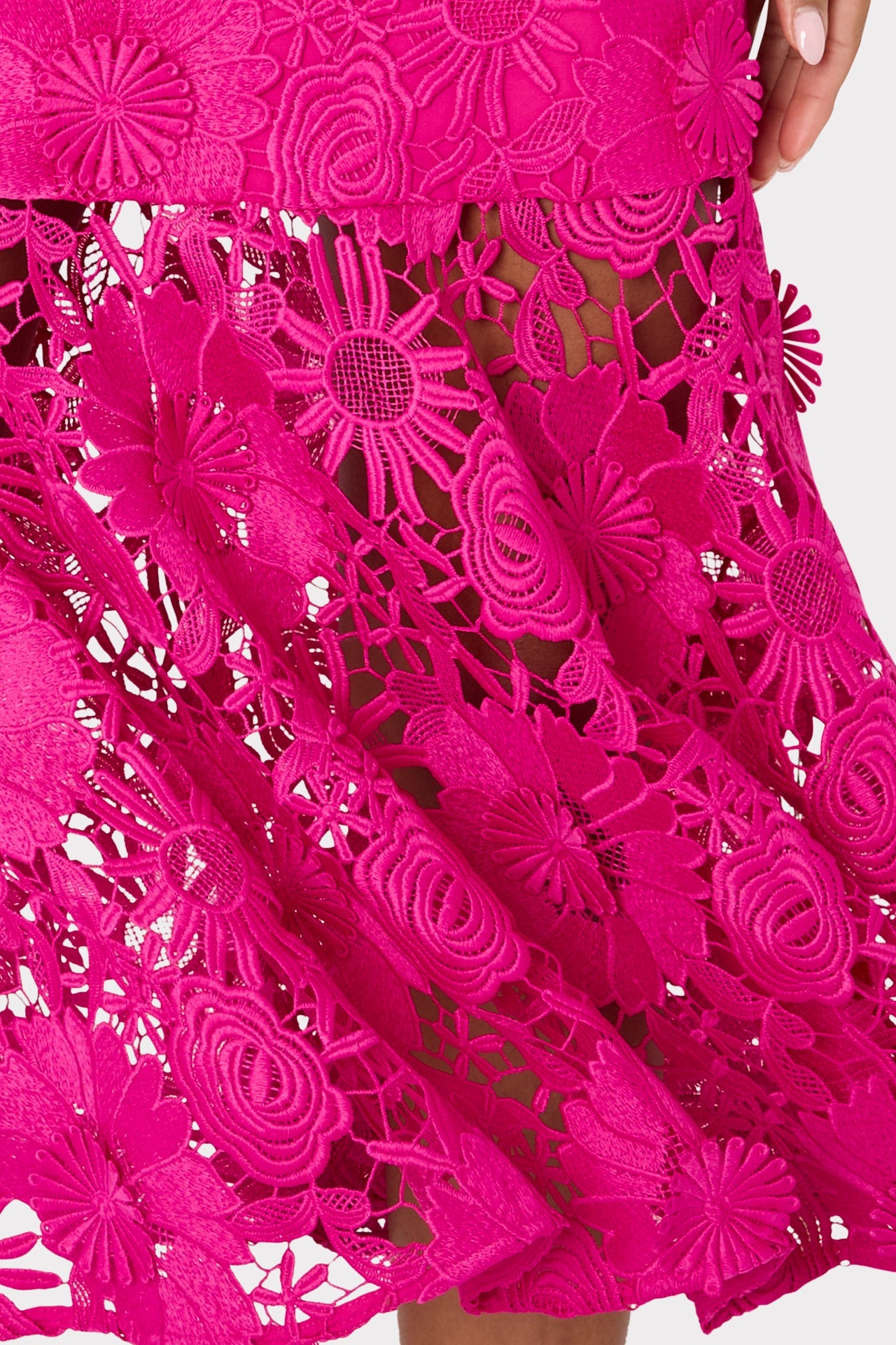 Tahlia Lace Dress - Fuchsia