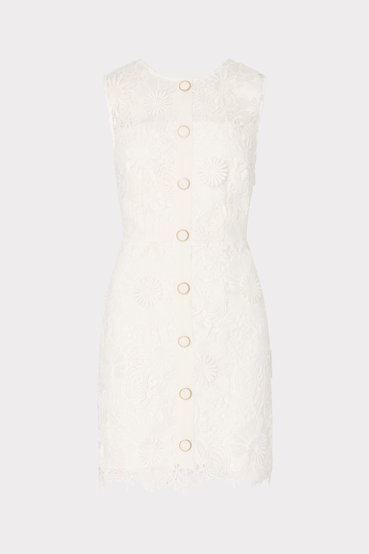 Judy Lace Mini Dress - White