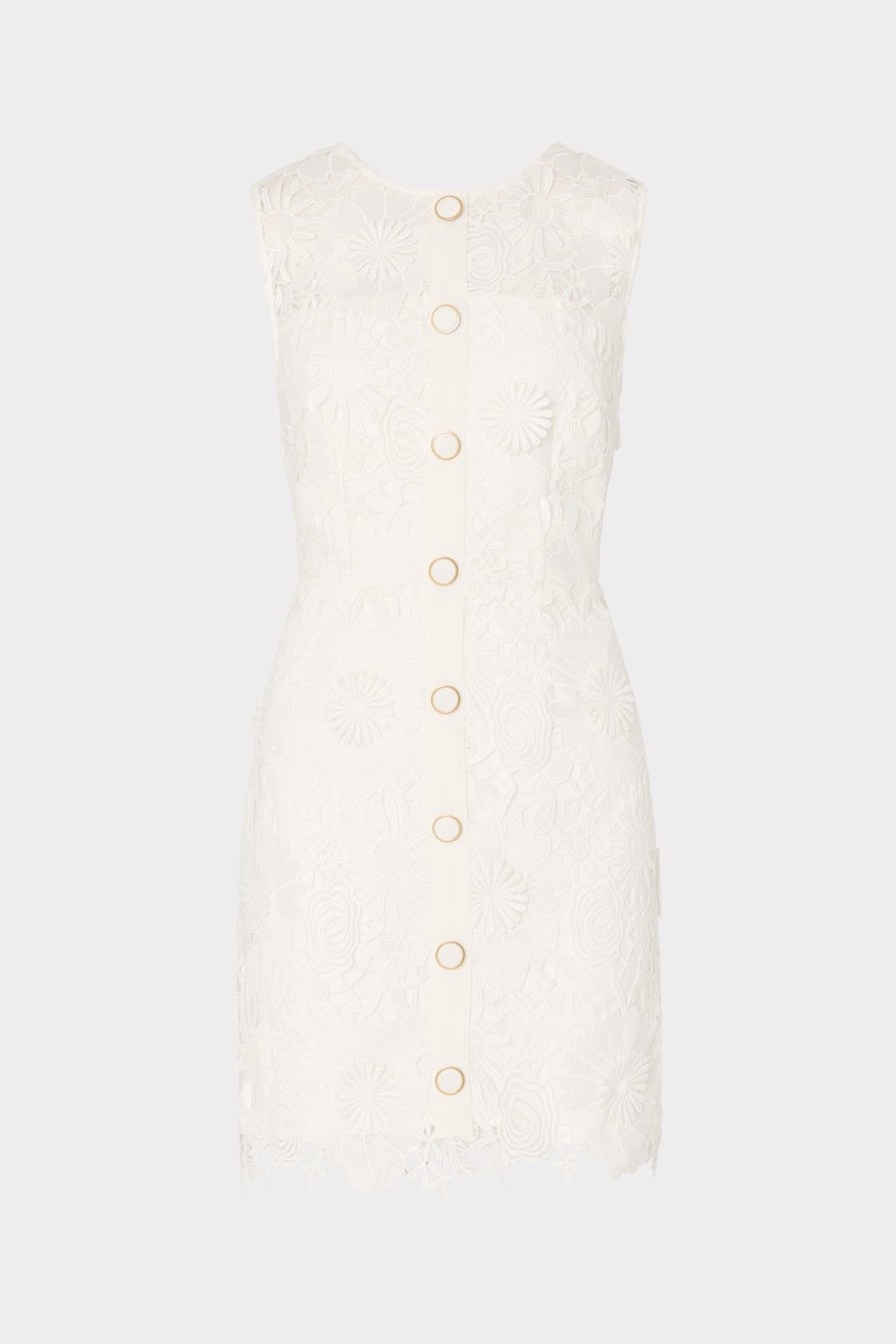Judy Lace Mini Dress - White