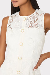 Judy Lace Mini Dress - White