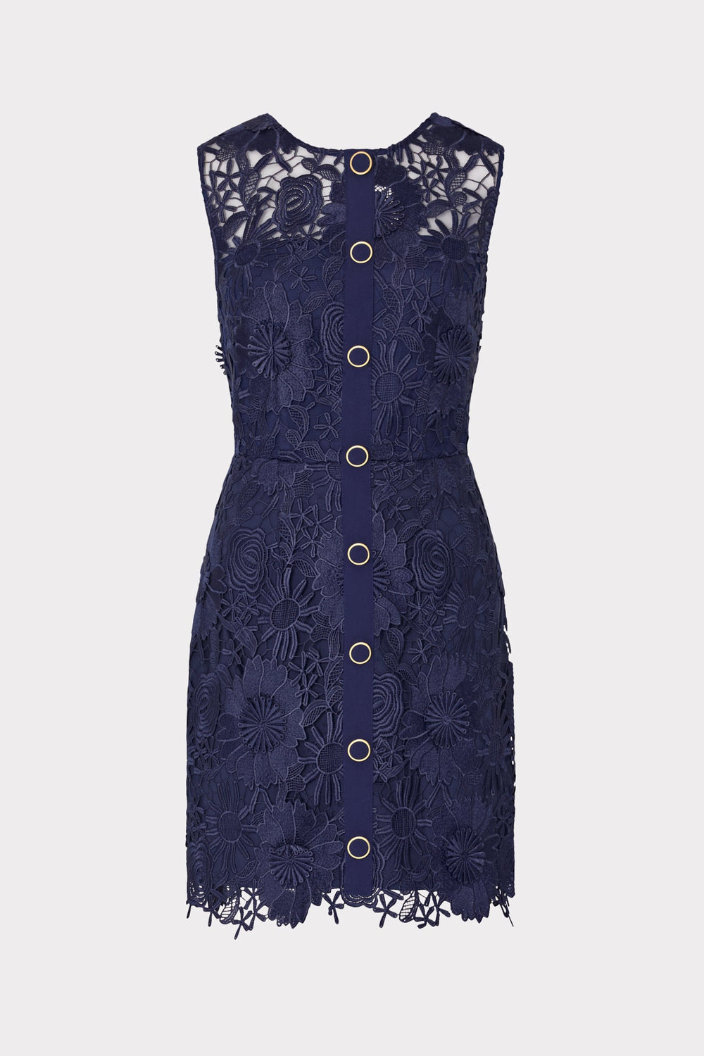 Judy Lace Mini Dress - Navy