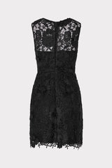 Judy Lace Mini Dress - Black