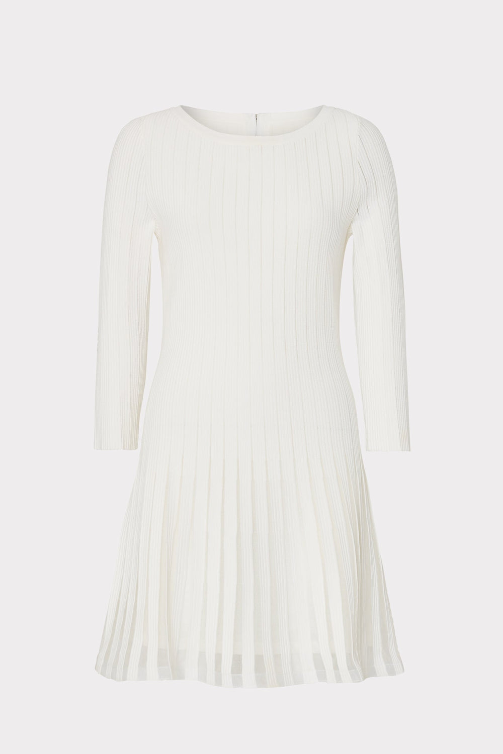 Tabitha Sheer Godet Mini Dress - Ecru