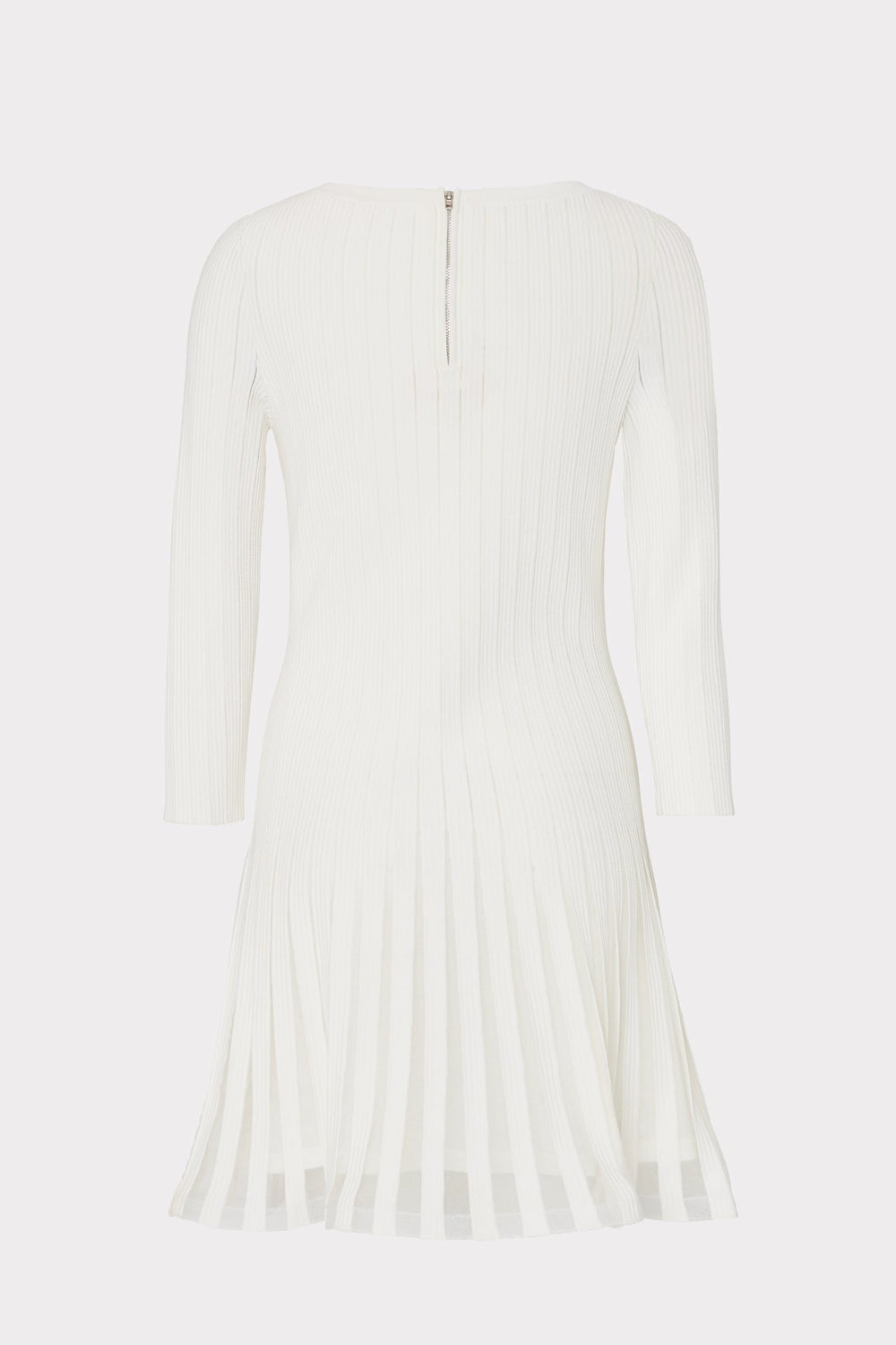 Tabitha Sheer Godet Mini Dress - Ecru