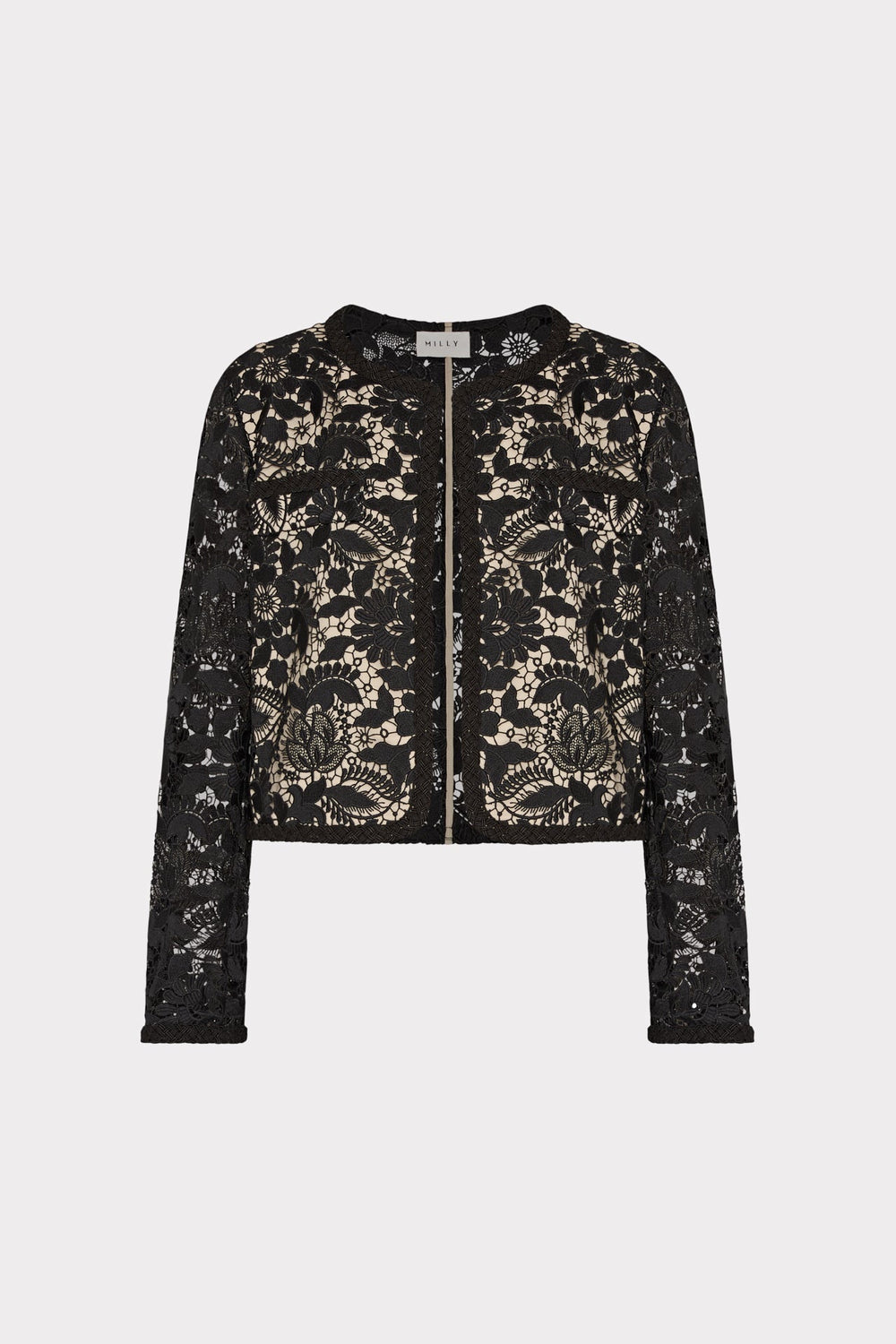 3D Garden Lace Jacket - Black