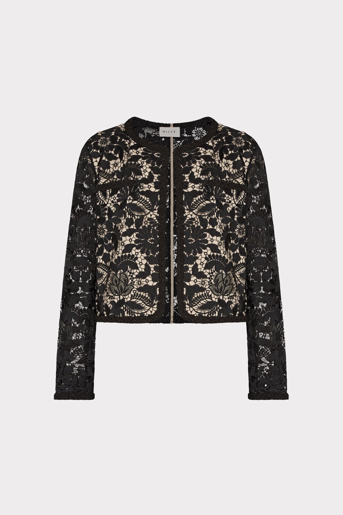 3D Garden Lace Jacket - Black
