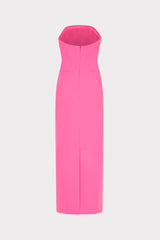 Taylor Triangle Pleat Cady Dress - Pink