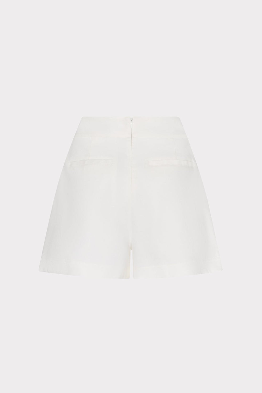 Linen Ruffle Short - White