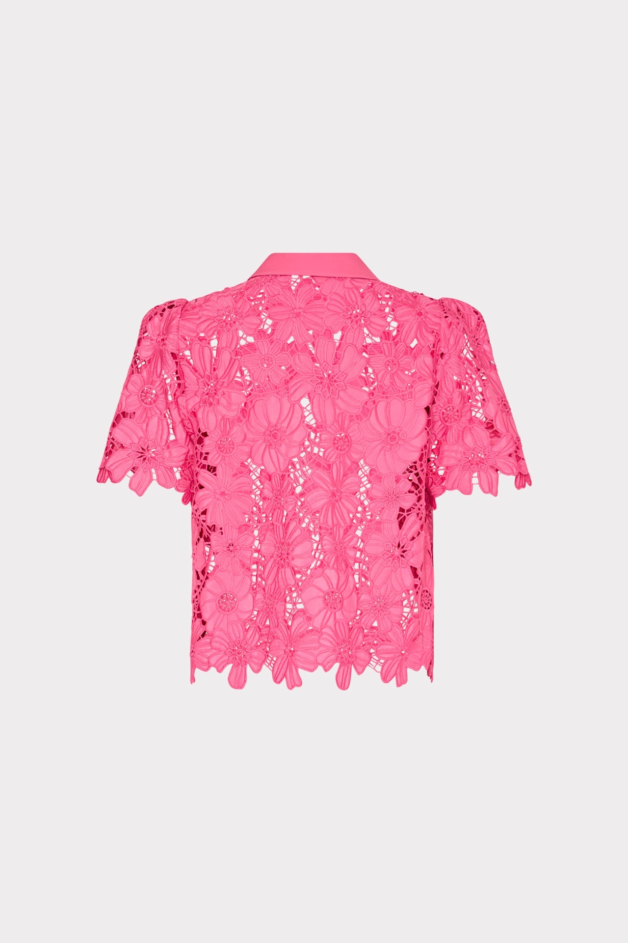 Addison Roja Lace Top - Milly Pink
