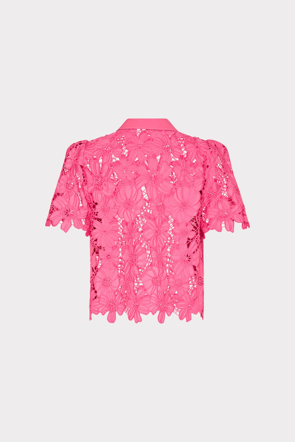 Addison Roja Lace Top - Milly Pink