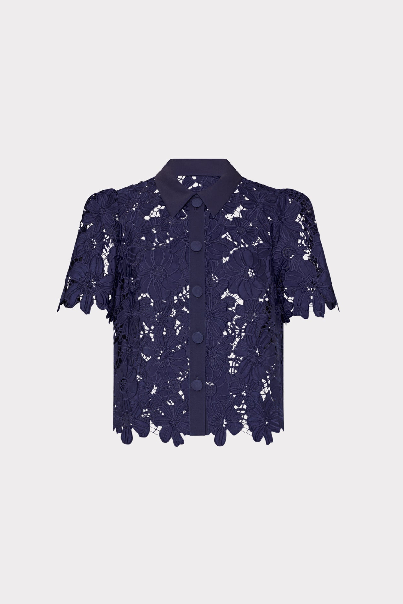 Addison Roja Lace Top - Navy