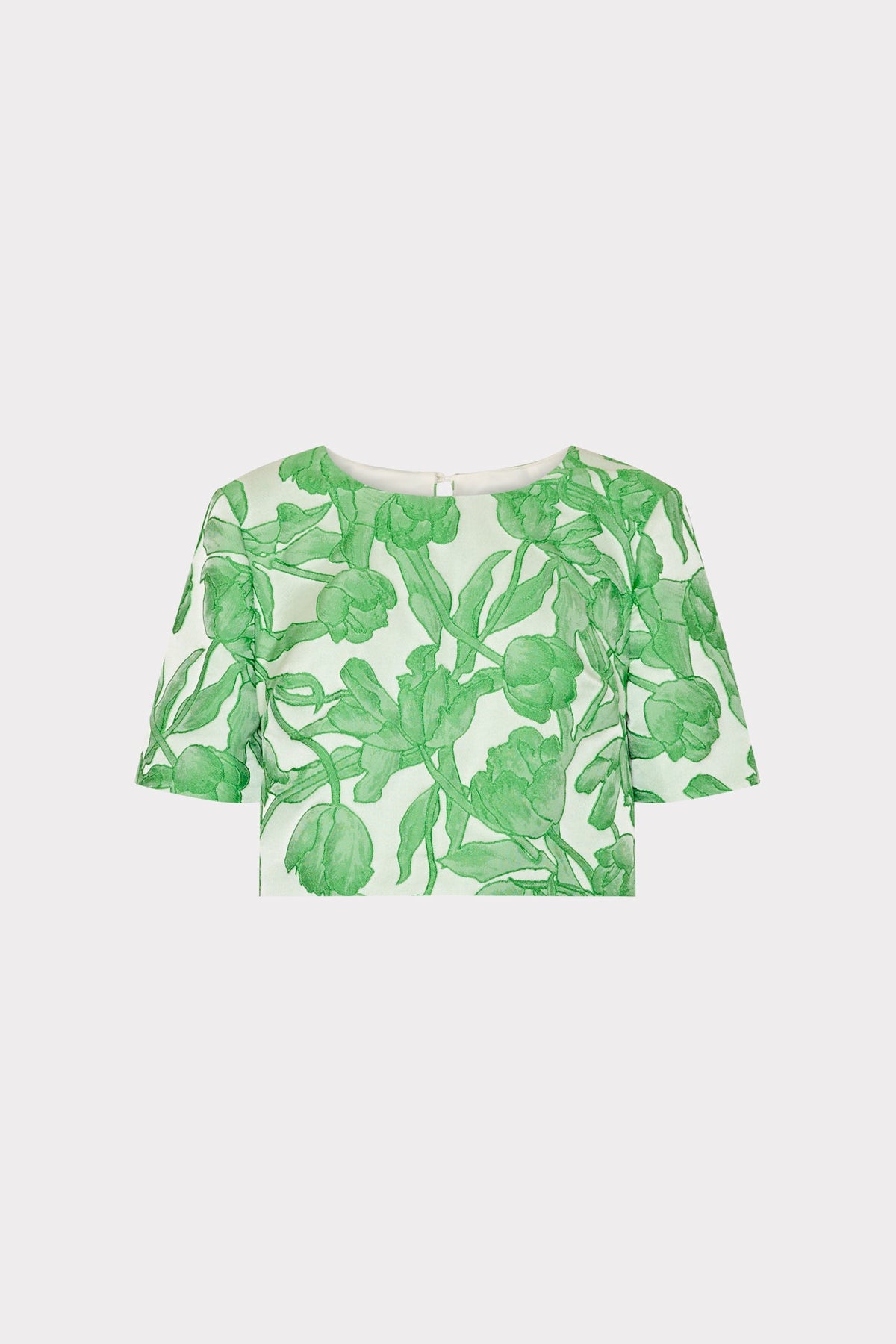 Tulip Jacquard Top - Green Multi