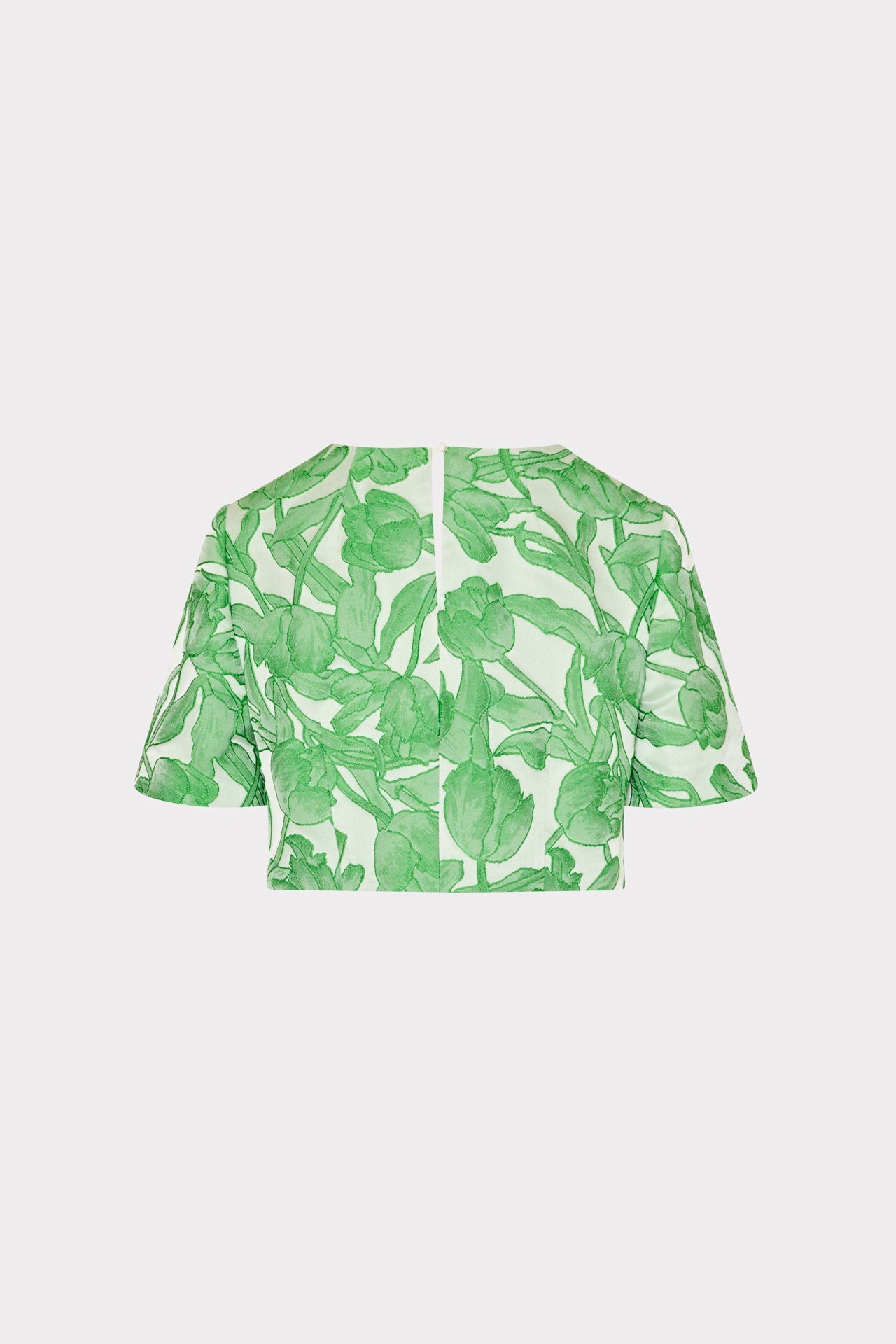 Tulip Jacquard Top - Green Multi