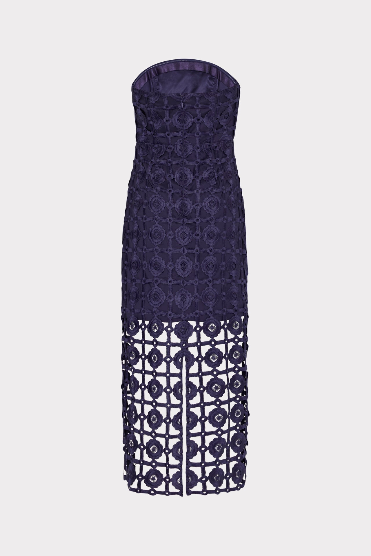 Kait Tile Lace Dress - Navy