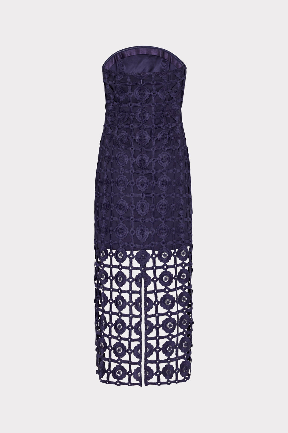 Kait Tile Lace Dress - Navy