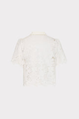 Addison Roja Lace Top - White