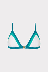 Positano Color Block Bikini Top - Sea Green Multi