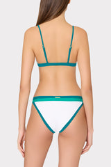 Positano Color Block Bikini Top - Sea Green Multi
