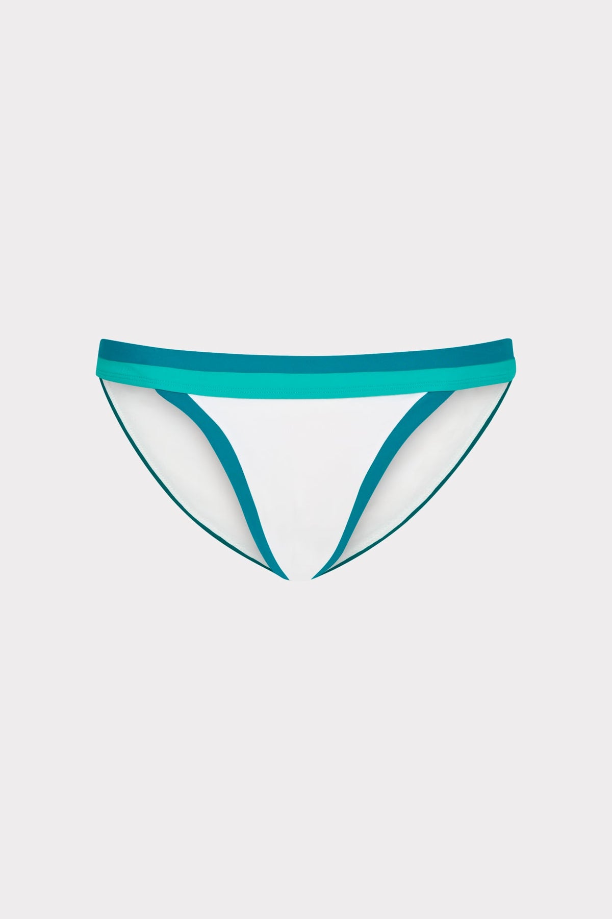 Positano Color Block Bikini Bottom - Sea Green Multi
