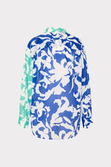 Lily Silhouette Cotton Voile Button Down - Multi
