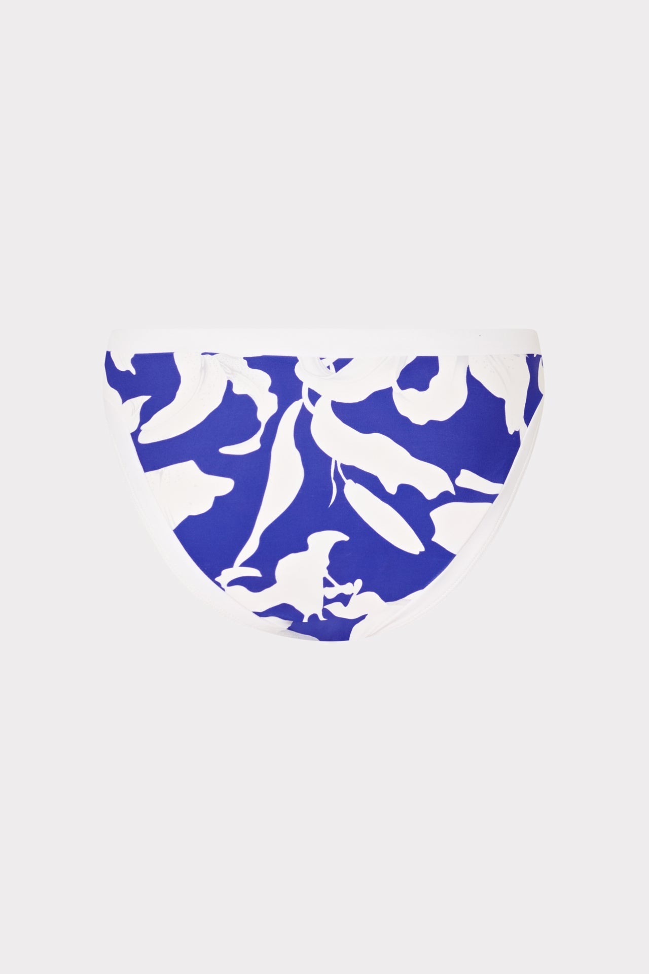 Lily Silhouette Bikini Bottom - Blue/Ecru