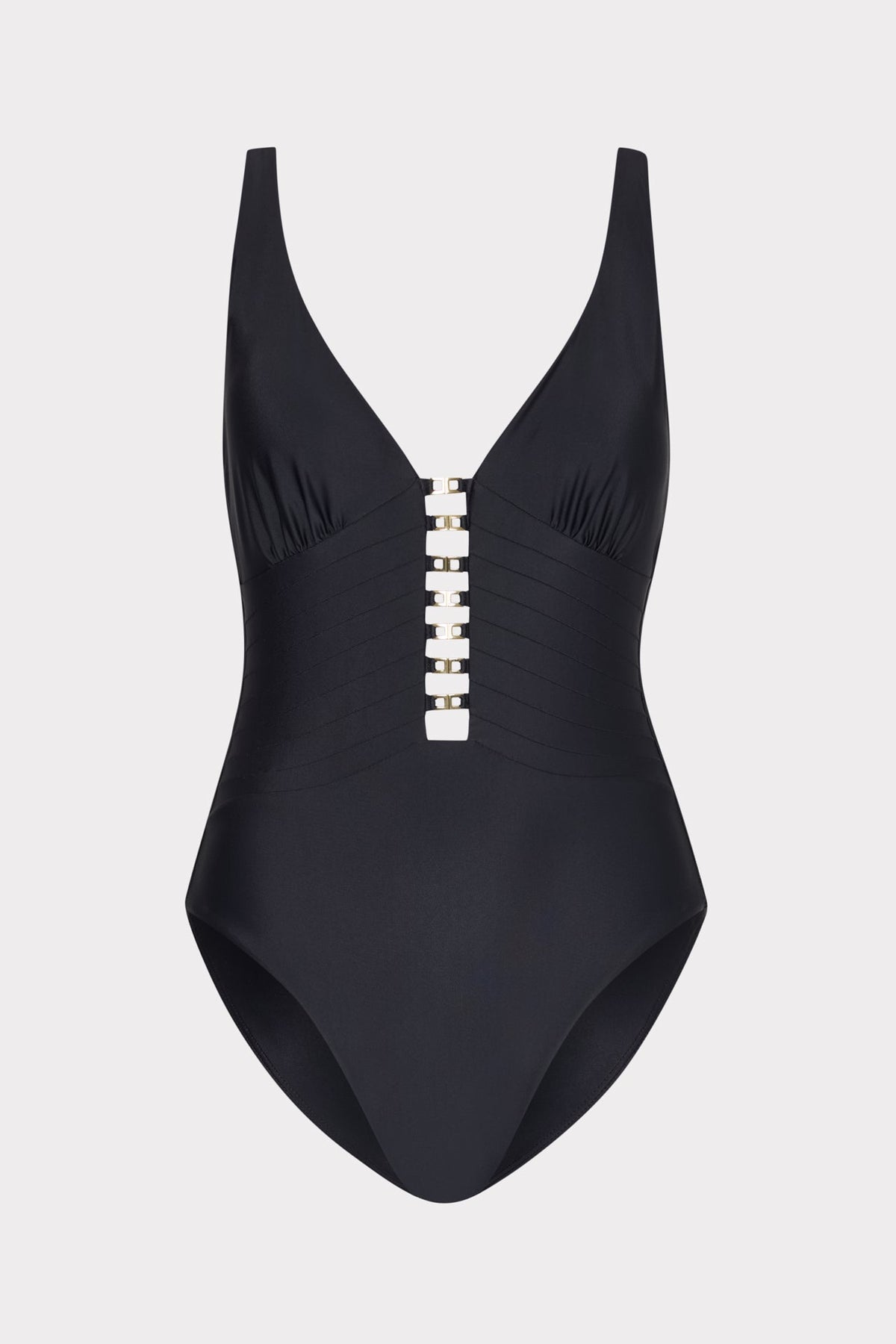 Gold Accent One Piece - Black
